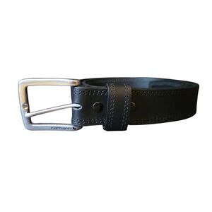 NWOT Carhartt Mens Black Top Grain Leather Hamilton Belt WB5503-M Size 44